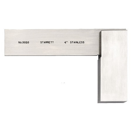 STARRETT 3020-4 SQUARE- STAINLESS- 4" BLADE - ALT NUMBER