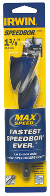 IRWIN 3041020 1-3/8" TRI FLUTE DRILL BIT SPEEDBOR MAX