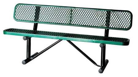 GRAINGER GLOBAL SOURCING 4HUT3 OUTDOOR BENCH 72 IN L X 24 IN X 31 IN.
