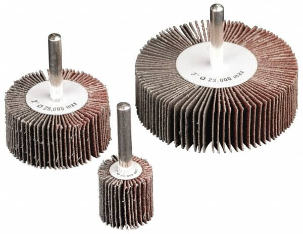 CGW ABRASIVES 39938 FLAP WHL,2X2X1/4,A/O,60G