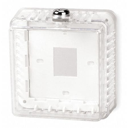 GRAINGER GLOBAL SOURCING 3TZ57 UNVRSL THERMOSTAT GUARD OFF-WHITE PLSTC
