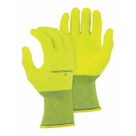 MAJESTIC 3368HVY/9 PVC PALM HV YELLOW KNIT SIZE 9 M PK12