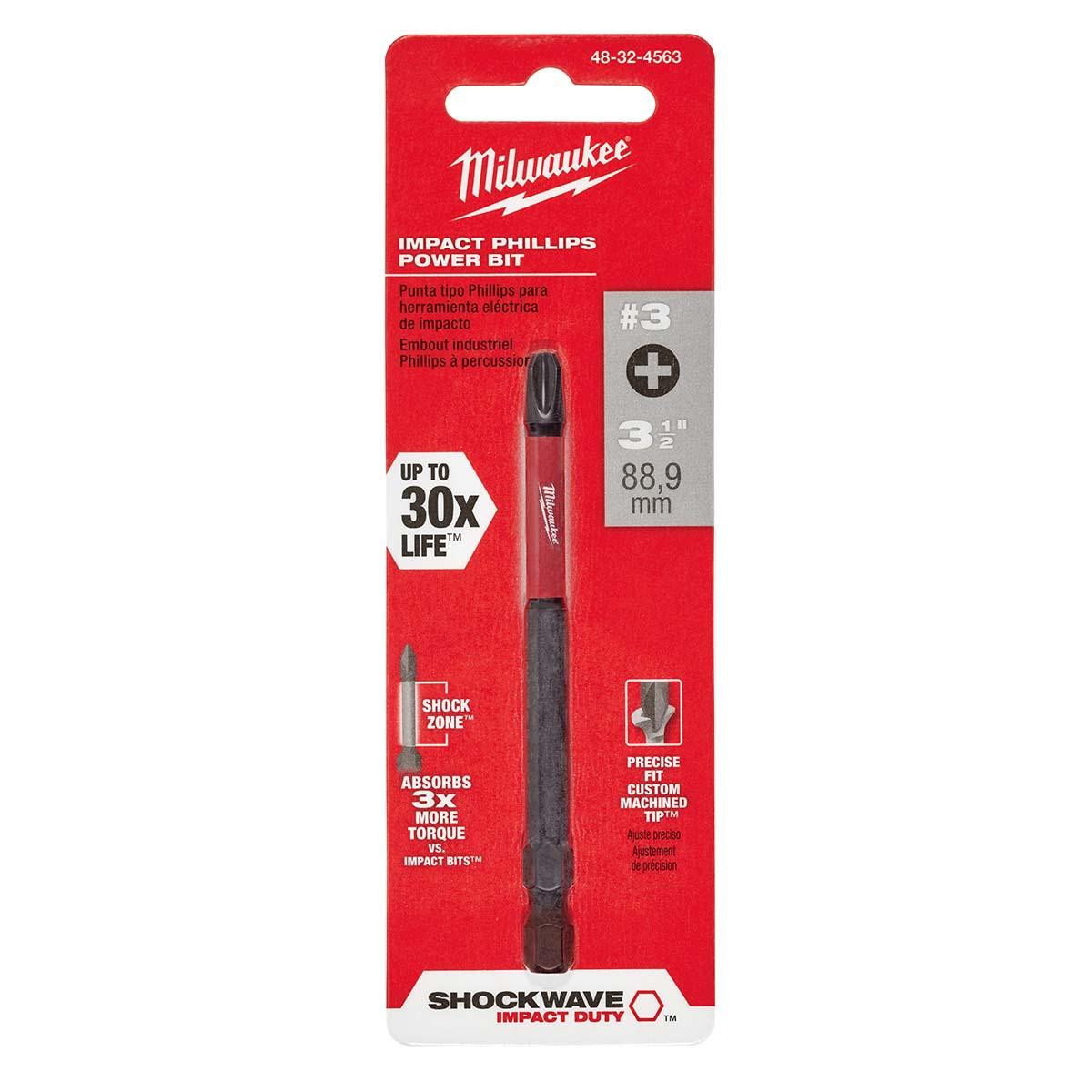 MILWAUKEE ELECTRIC TOOLS 48-32-4563 POWER BIT 3-1/2IN