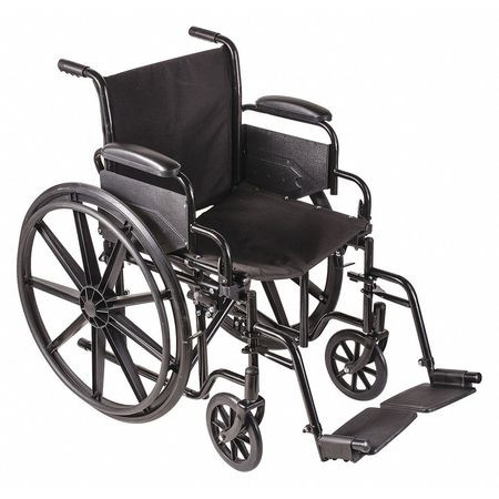 DMI 503-0664-0200 WHEELCHAIR 250 LB 18 IN SEAT SILVER