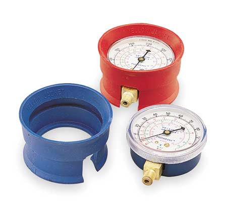 YELLOW JACKET 49190 MANIFOLD GAUGE BOOT SET, 3 1/8 IN DIA,PR