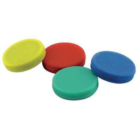 MASTER MAGNETICS 7591 DISC MAGNETS RED BLUE GREEN YELLOW PK4
