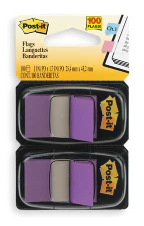 3M OFFICE SUPPLIES (OFSD) 680-PU2 STICKY FLAGS 1 X 1-3/4 PK2
