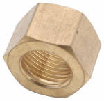 ANDERSON METAL CORP 700061-06 3/8-IN. BRASS COMPRESSION NUT