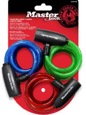 MASTER LOCK 8127TRI 3-PACK 6-FT. MULTI-PURPOSE KEYED-ALIKE B
