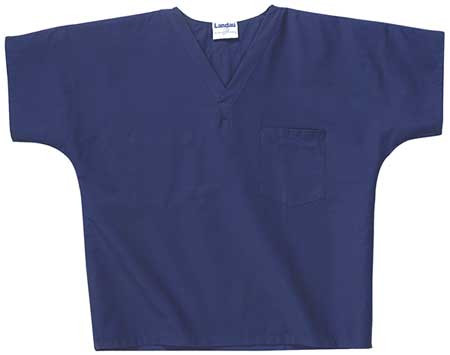 LANDAU 7502BNPSM SCRUB SHIRT S NAVY UNISEX