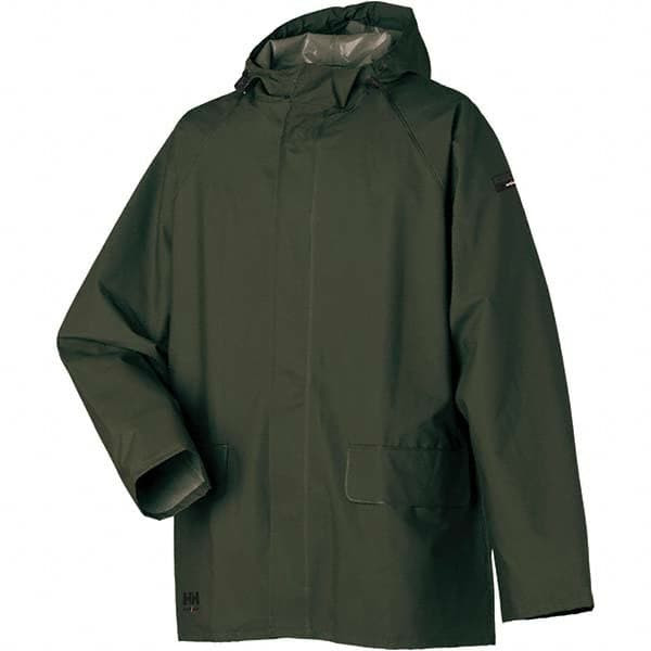 HELLY HANSEN 70129_480-3XL H4047 RAIN JACKET PVC/POLYESTER ARMY GRE