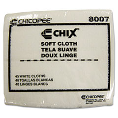 CHICOPEE 8007 SOFT CLOTHS, 13 X 15, WHITE, 1200/CARTON