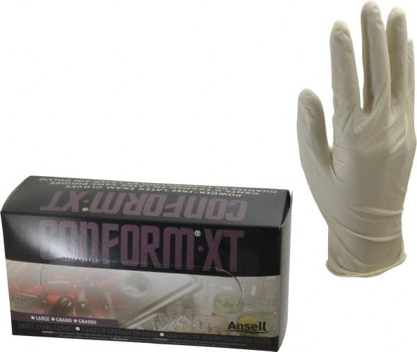 ANSELL 69-318-L 516702 LRG DISPOSABLE-NAT LATEX 100 GLVS