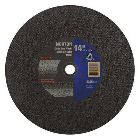 NORTON 66252835554 14 X 7/64, 1" HOLE ALUMINUM OXIDE CUTOFF