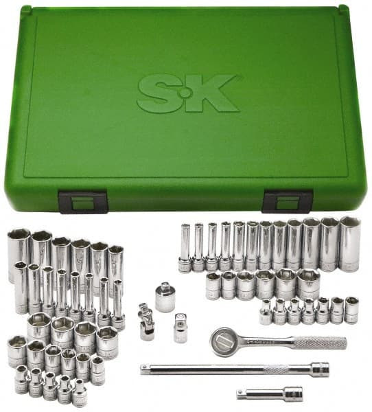 S-K HAND TOOL 91860 SOCKET&RACHET DRV TOOL SETS1/4
