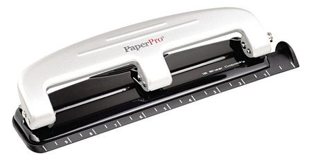 ACCENTRA, INC. ACI2101 THREE-HOLE PAPER PUNCH,12 SHEET,BLK/GRAY