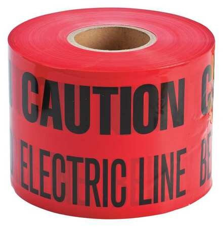BRADY SPC ABSORBENTS 91296 UNDERGROUND TAPE RED/BLACK 1000FT X 6 IN