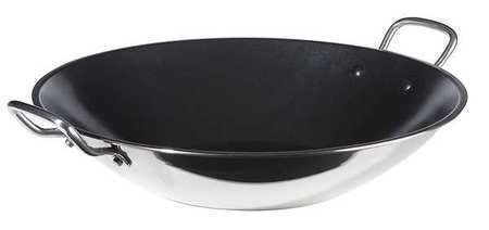 VULCANO 8214-60/35 NON STICK WOK 4-1/4 QT SILVER