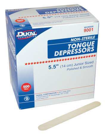 UNIMED MIDWEST INC DNTD313311 TONGUE DEPRESSOR NONSTERILE 5.5IN PK500