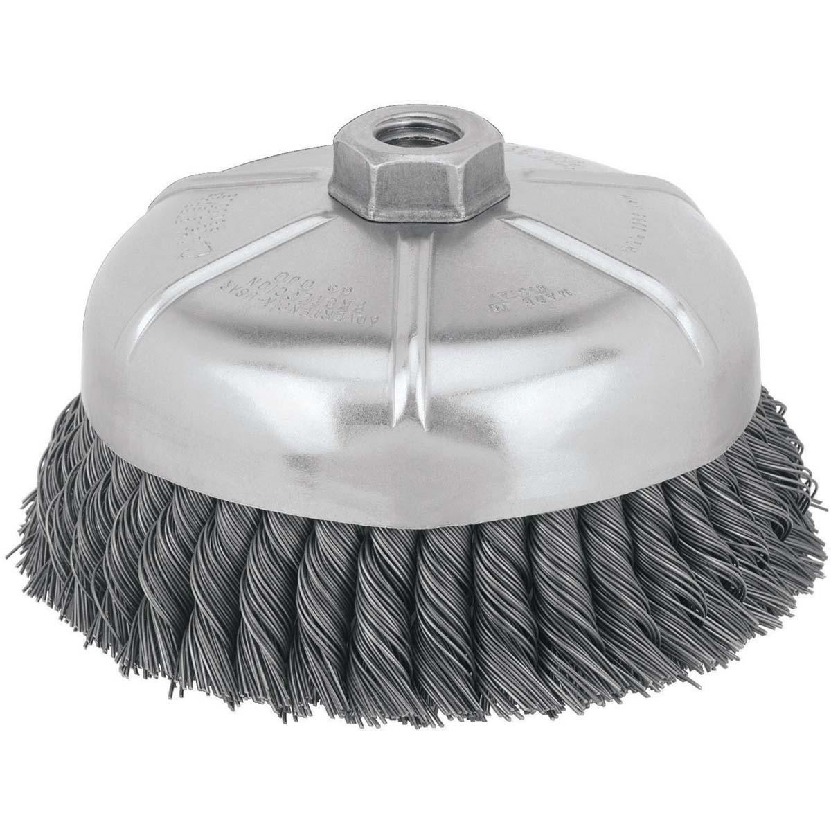 DEWALT TOOLS DW4917 6IN KNOTTED CUP BRUSH/CARBON STEEL5/8-11