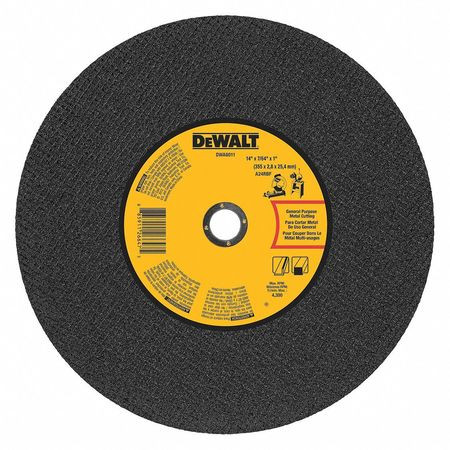 DEWALT TOOLS DWA8011 14" X 7/64" X 1" GEN.PURPOSE CHOP SAW WH