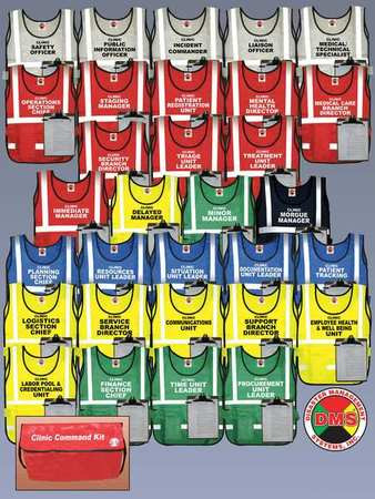 MABIS DMS 05450 LARGE CLINIC COMMAND KIT 31 VESTS
