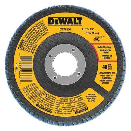 DEWALT TOOLS DWA8206 4-1/2 X 7/8 40G T29  FLAP