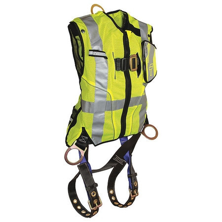 FALLTECH G7018SML G4014 FULL BODY HARNESS S/M 310 LB. LIME