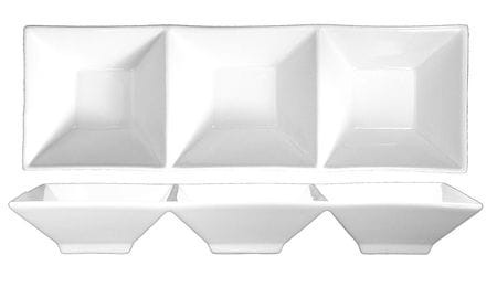 ITI FA3-9 BOWL 3-COMPARTMENT 2 OZ WHITE PK36