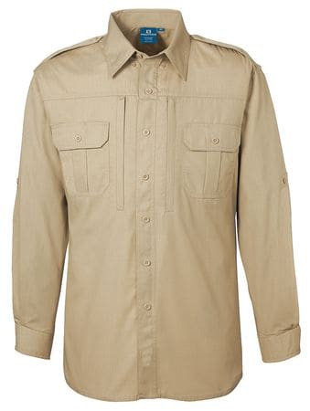 PROPPER F531250250S2 TACTICAL SHIRT,KHAKI,SIZE S REG