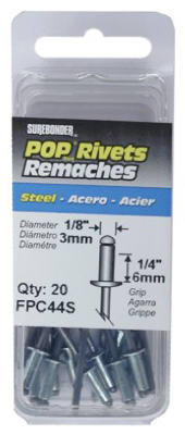 FPC CORPORATION FPC44S STEEL RIVET, MEDIUM, 20-PK.