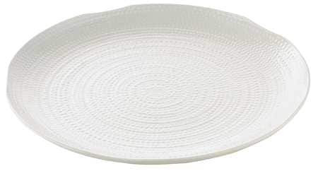 TABLECRAFT PRODUCTS COMPANY M22 TRAY 22" RND FROSTONE PLAS WHT