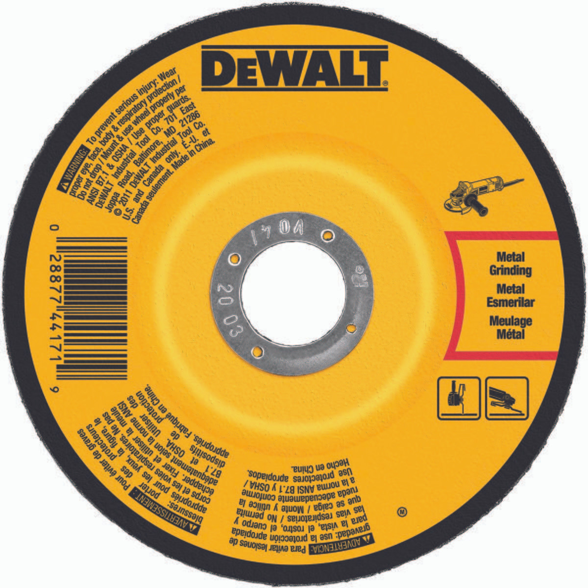 DEWALT TOOLS DW4626 6 X 1/4 X 5/8-11 IN GP GRINDING WHEEL