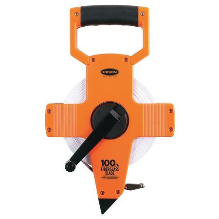 KESON INDUSTRIES OTR-18M-100 TAPE MEASURE 1/2 IN X 100 FT/30M PUMPKIN