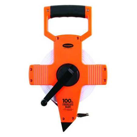 KESON INDUSTRIES OTR-10-100 LONG TAPE MEASURE 1/2 INX100 FT PUMPKIN