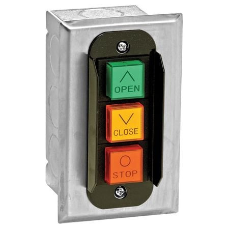 AMERICAN GARAGE DOOR PBC3 CONTROL STATION SS 3 BUTTONS NEMA 1