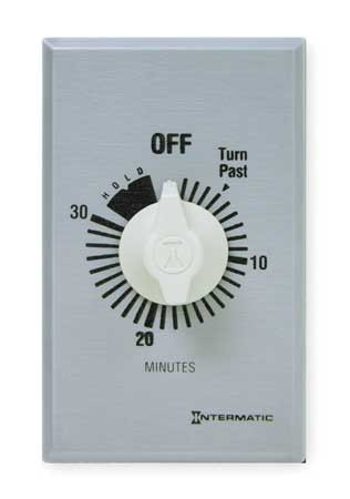 INTERMATIC FF30MH TIMER SPRING WOUND 30 MIN SPST SILVER
