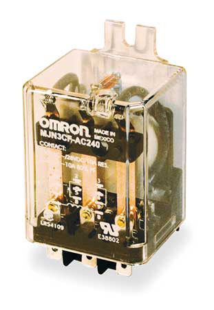 OMRON MJN3CF-AC240 H8090 RELAY 11PIN 3PDT 10A 240VAC