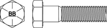 BIG BOLT CORP HCSG8ZY18434 HEX CAP SCREW GR 8 1-8X4-3/4 PK10