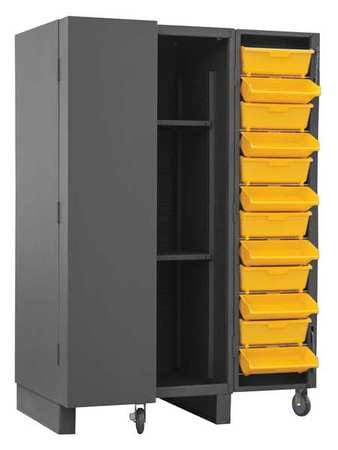 DURHAM MANUFACTURING HDC36-24DC24TB2S95 BIN AND SHELF CABINET 24 BINS 2 SHELVES