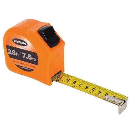 KESON INDUSTRIES PGT18M25V TAPE MEASURE 1 IN X 25 FT/7.5M ORANGE