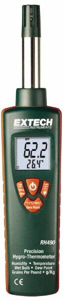 EXTECH RH490 TEMP/HUMDTY MTR 0 TO 100 PER REL HUM RNG