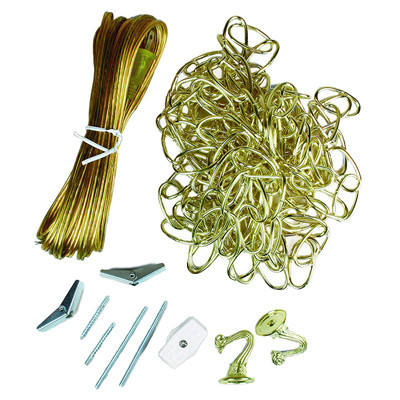 JANDORF SPECIALTY HARDW 60260 LIGHT FIXTURE SWAG KIT, POLISHED BRASS, 