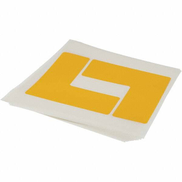 BRADY SPC ABSORBENTS 104445 FLOOR TAPE,YELLOW,3 INX8 IN,L,PK20