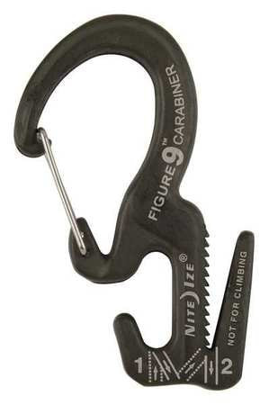 NITE IZE C9S-02-01 CARABINER CLIP/ROPE TIGHTENER 2-3/4 IN.