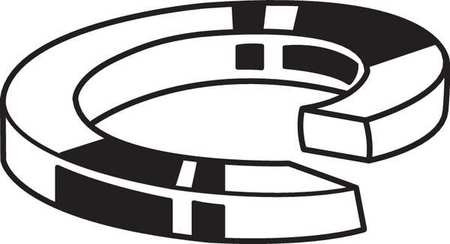 GRAINGER GLOBAL SOURCING M51450.220.0001 SPLIT LOCK WASHER BOLT M22 A2 SS PK5