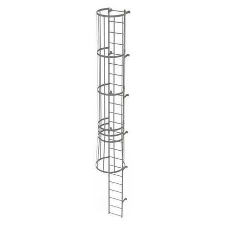 TRI-ARC WLFC1123 FIXED LADDER W/ SAFETY CAGE STEEL 22 FT.