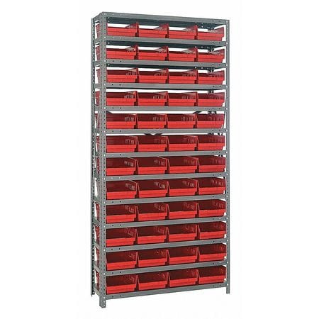 QUANTUM STORAGE SYSTEMS 1275-107RD SHELVING UNIT, 12"D X 36"L X 75"H, HEAVY
