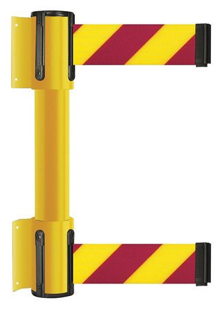 TENSATOR 896T2-35-MAX-D5X-C BELT BARRIER 13 FT MAGENTA/YELLOW STRIP