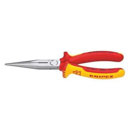 KNIPEX 26 18 200 US LONG NOSE PLIER 8 IN L 11/16 IN JAW